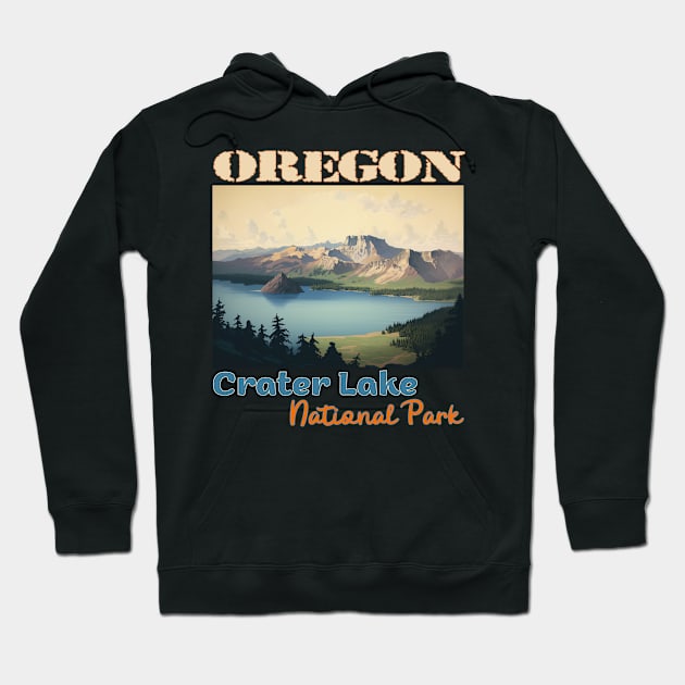 Crater Lake National Park Hoodie by Schalag Dunay Artist